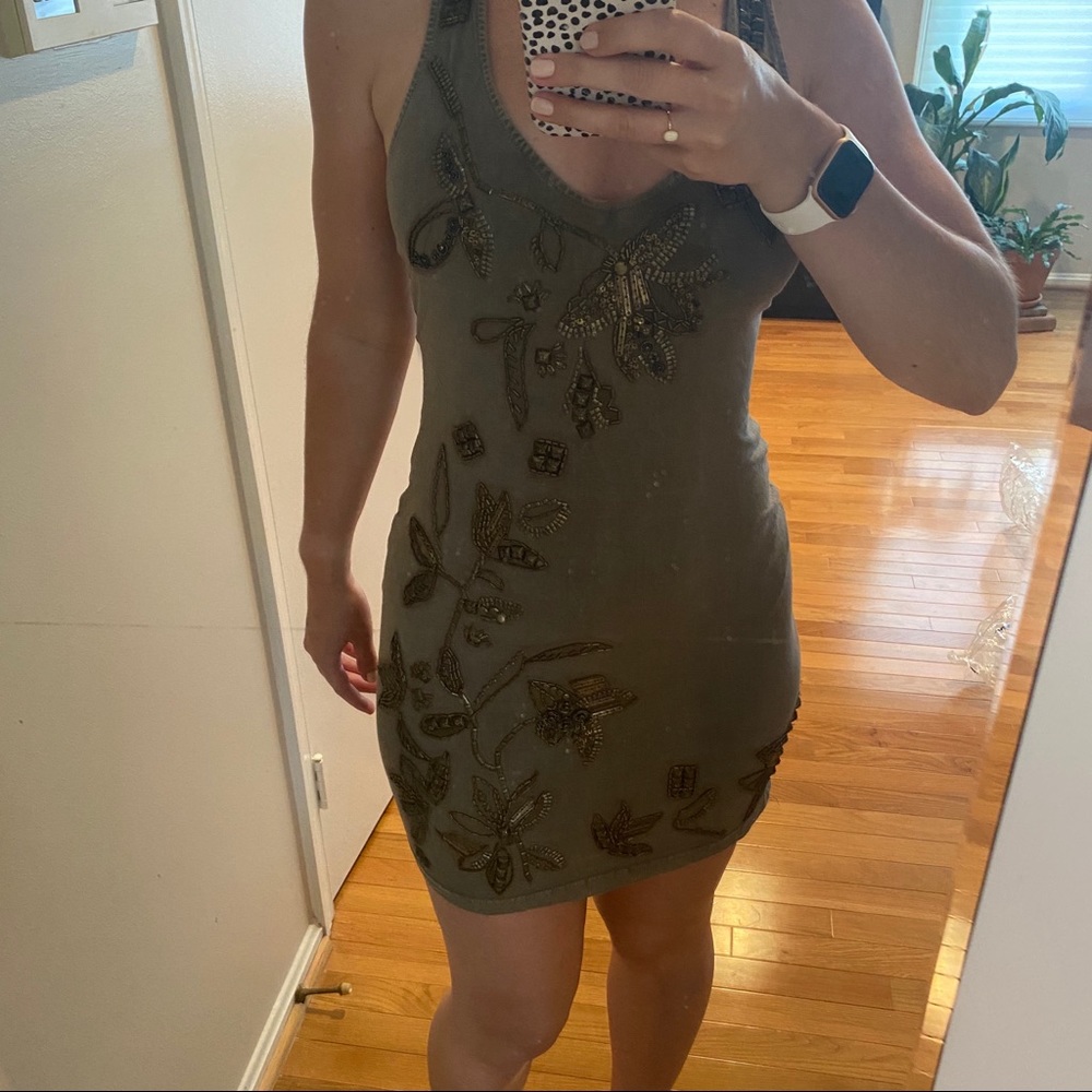Beaded mini dress